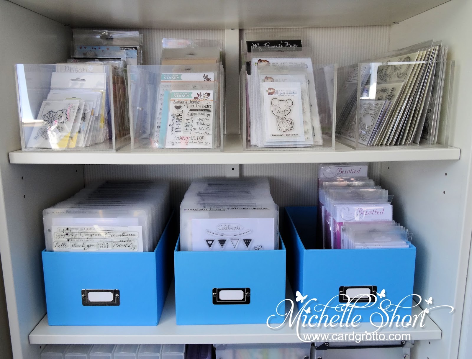 The Card Grotto: Storage Sunday - Rubber and Clear Stamps
